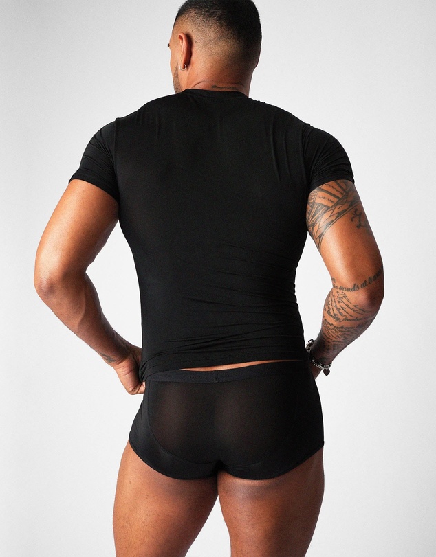 TEAMM8 - Allure Sheer Cropped Tee