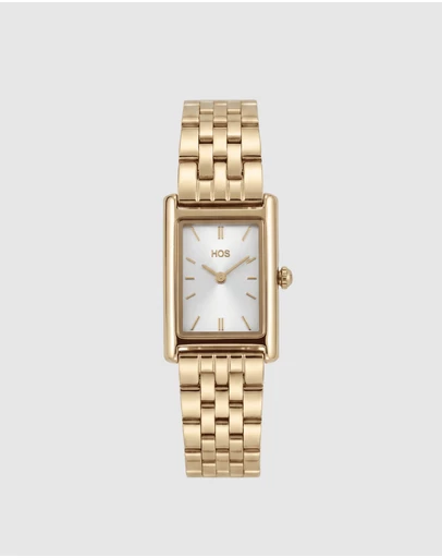 HOUSE OF SLANI - Classic Gold Rectangle Harper Watch