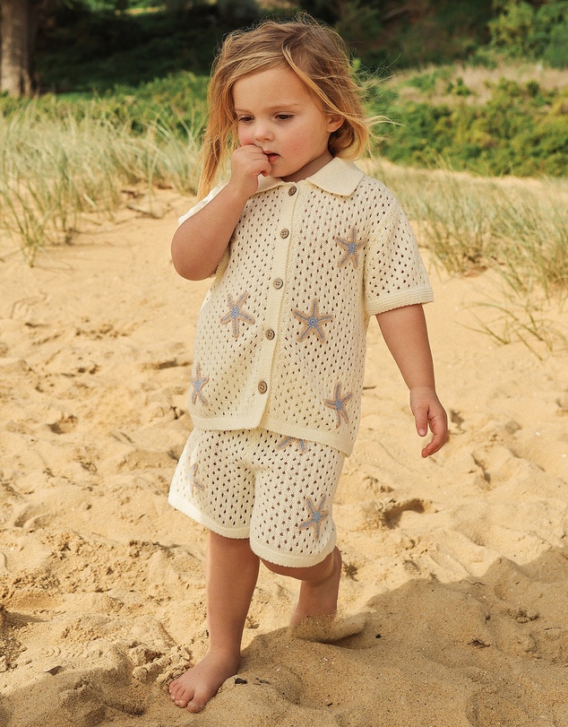 Kynd Baby - Knit Short in Coconut