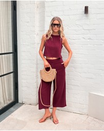 Esther & Co - Lizzo Top - Bordeaux