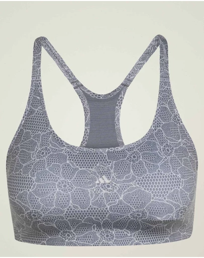adidas by Stella McCartney - adidas by Stella McCartney Running Printed Mini Crop Top Womens