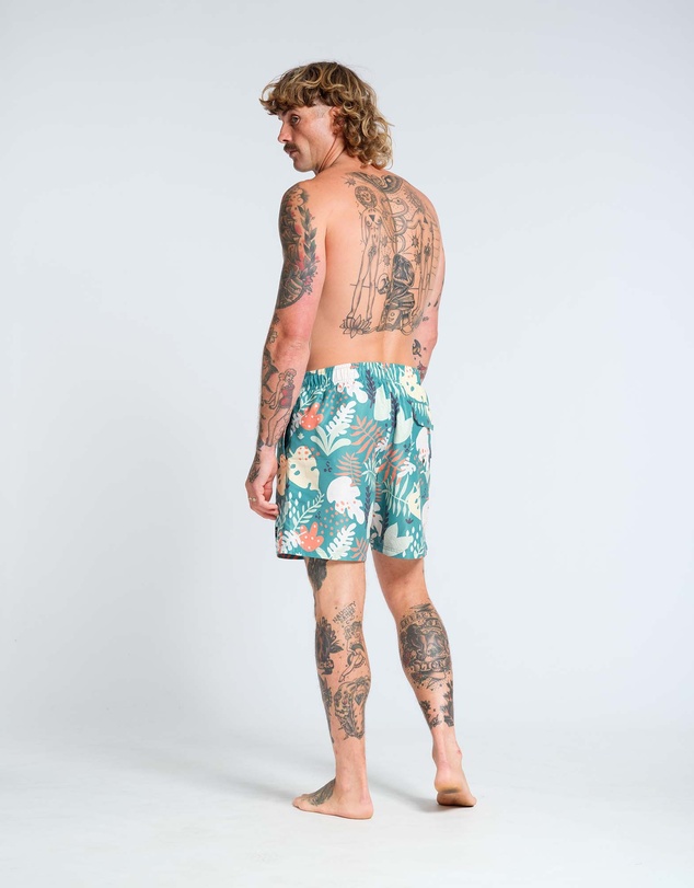 Vacancy Co - Abstract Leaf Swim Short