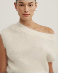Witchery - Asymmetric Fluffy Top