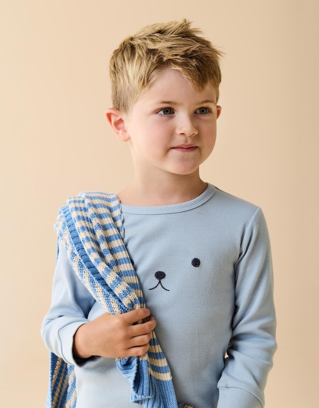 Wilson & Frenchy - Organic Rib Long Sleeved Pyjamas - Kids