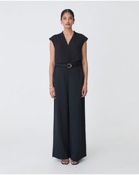 Forcast - Adelaide V-Neck Cap Sleeve Top