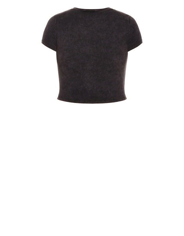 City Chic - Micro Wild Print Tee