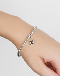 Von Treskow - Von Treskow Padlock Stretchy Bracelet