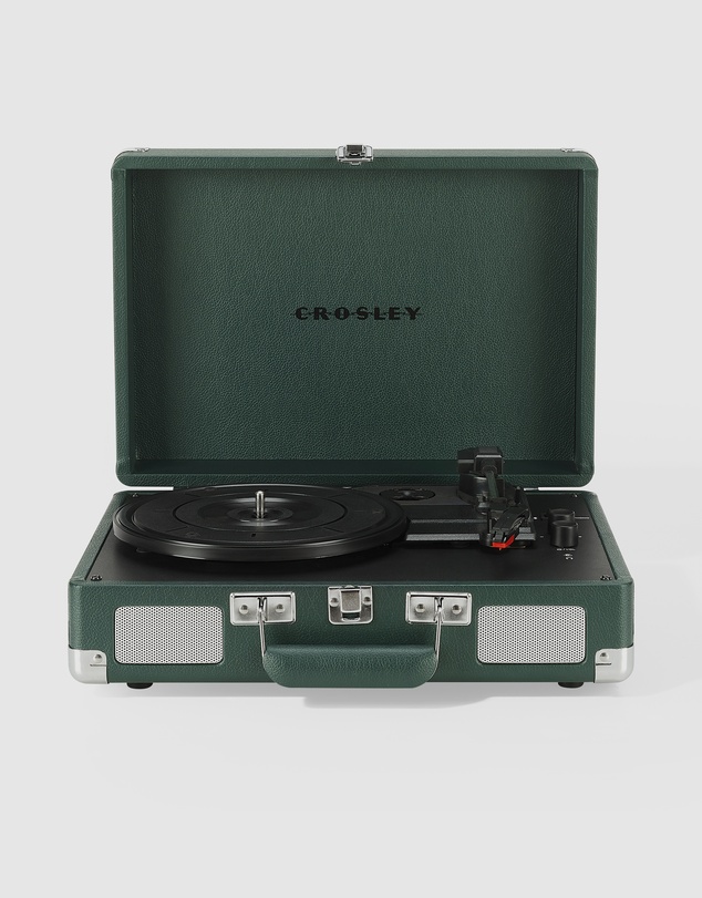 Crosley - Crosley Cruiser Bluetooth Portable Turntable - Emerald Green