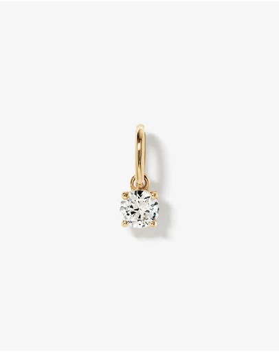 Michael Hill - Round Created White Sapphire Birthstone Pendant in 10kt Yellow Gold