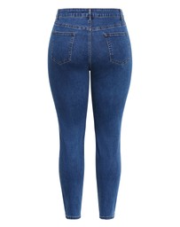 City Chic - Plus size Harley Fit Scarlet Skinny Leg Ankle Grazer Jean - mid wash
