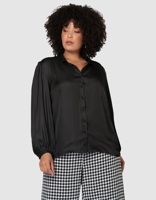 Something 4 Olivia - Loren Satin Shirt