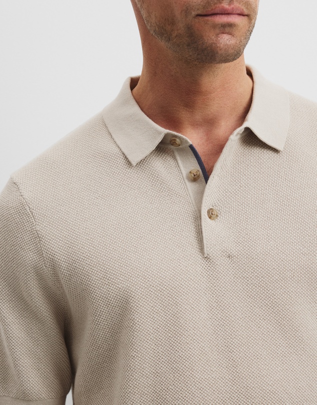 Country Road - Short Sleeve Good Earth Cotton Pique Knit Polo