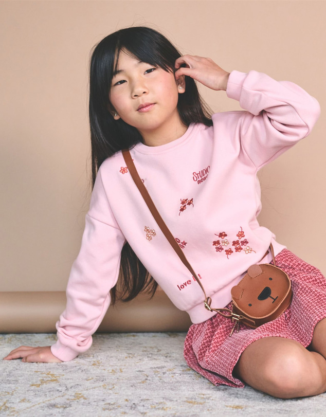 NONO - Konono Soft Embroidered Sweatshirt - Kids-Teens