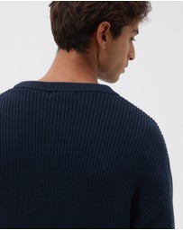 AERE - Organic Cotton Fisherman Rib Jumper