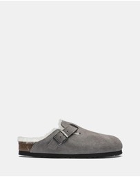 Birkenstock - Boston Suede Leather/Shearling Narrow