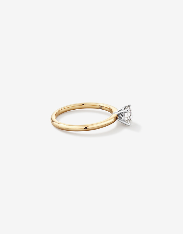 Michael Hill - 0.70 Carat TW Round Brilliant Laboratory-Grown Diamond Solitaire Engagement Ring in 14kt Yellow and White Gold