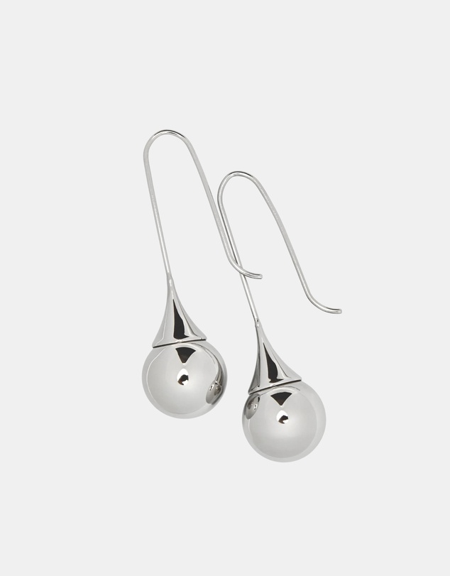 Pastiche - Silver Ball Drop Earrings