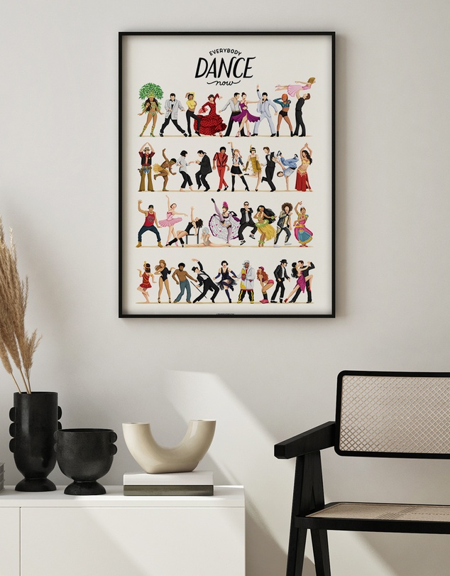 Olive et Oriel - Everybody Dance Now Art Print