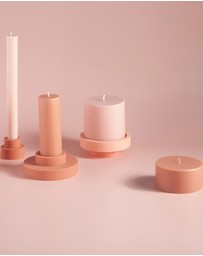 porter green - escc large pillar candle soy-blend unscented candles