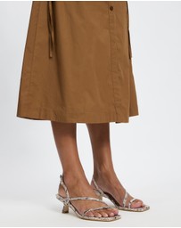 AERE - Leather Slingback Heels