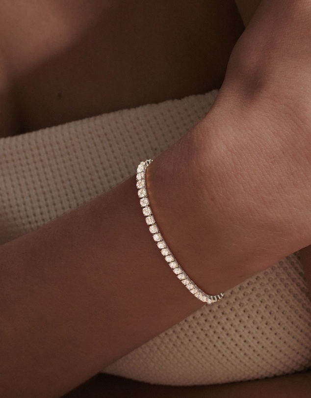 SAINT VALENTINE - Aspen Tennis Bracelet - Silver