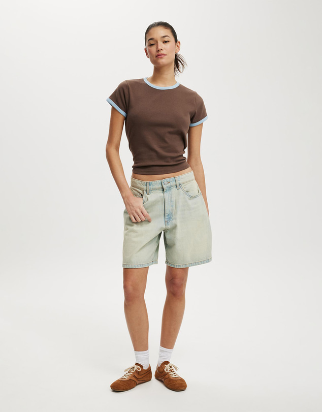 Cotton On - Relaxed Denim Short