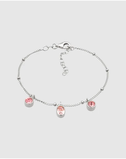 Elli Jewelry - Bracelet Crystal 925 Sterling Silver