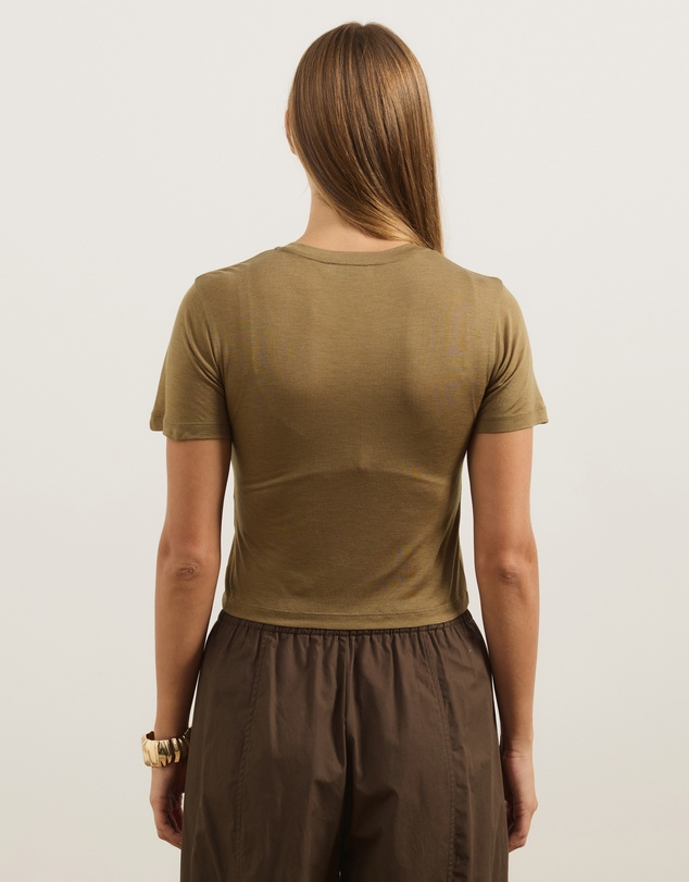 Atmos&Here - Wool Blend Short Sleeve T-Shirt