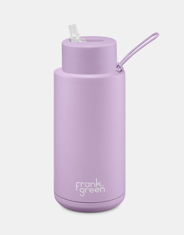 Frank Green - 34oz Stainless Steel Ceramic Reusable Bottle with Straw Lid