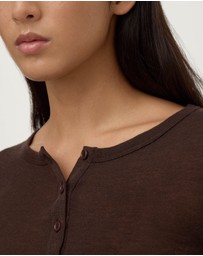 Assembly Label - Nora Merino Wool Henley Top