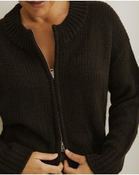 Atmos&Here Curvy - Zip Through Cardigan