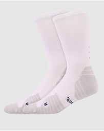 Pussyfoot - 4 Pack Sport Running Crew Socks – Compression & Coolmax