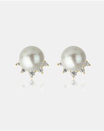 Georgini - GEORGINI OCEANS COOGEE FRESHWATER PEARL EARRINGS GOLD
