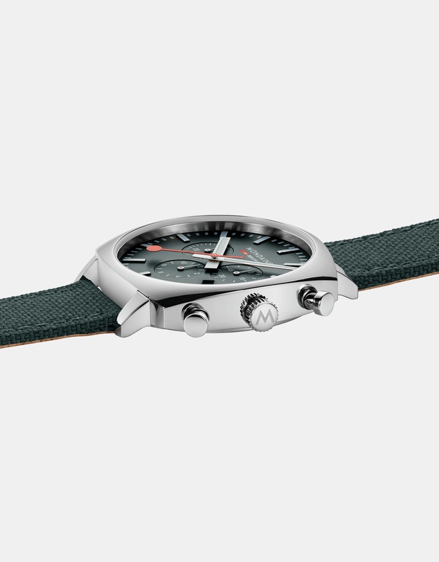 Mondaine - Mondaine Official Swiss Railways Grand Cushion 41mm Forest Green Watch Set