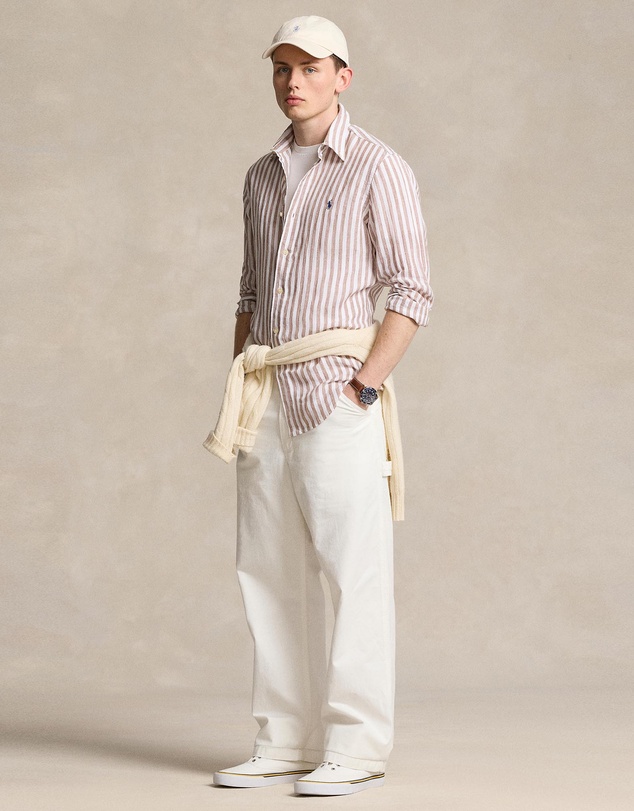 Polo Ralph Lauren - Custom Fit Striped Linen Shirt