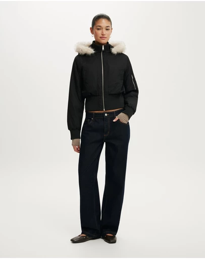 Cotton On - Remi Hooded Bomber Jacket