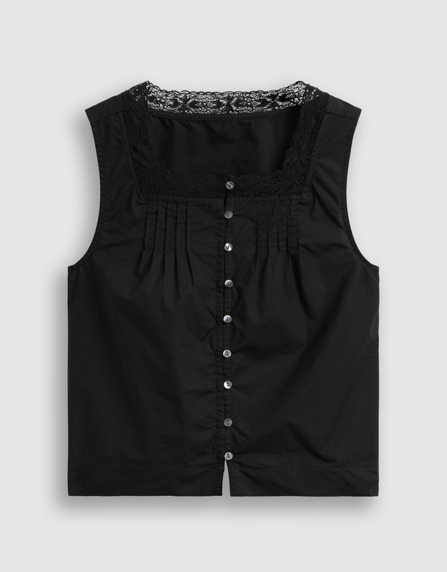 GAP - Sleeveless Lace Insert Shell Top