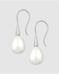 Elli Jewelry - Earrings Drop Classic with Shell Core Beads in 925 Sterling Silver