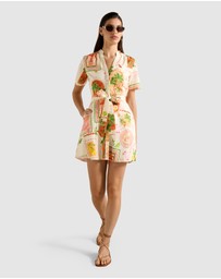 Forever New - Veyda Shirt Linen Mini Dress