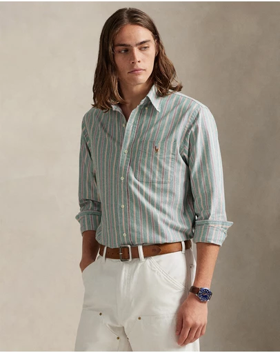 Polo Ralph Lauren - ICONIC EXCLUSIVE - Custom Fit Striped Oxford Shirt