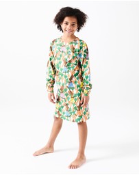 Kip&Co - Carrot Joy Organic Cotton Long Sleeve Nightie - Kids-Teens