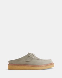 Sperry - Captains Oxford Mule Leather Suede Silver Sage- Women's