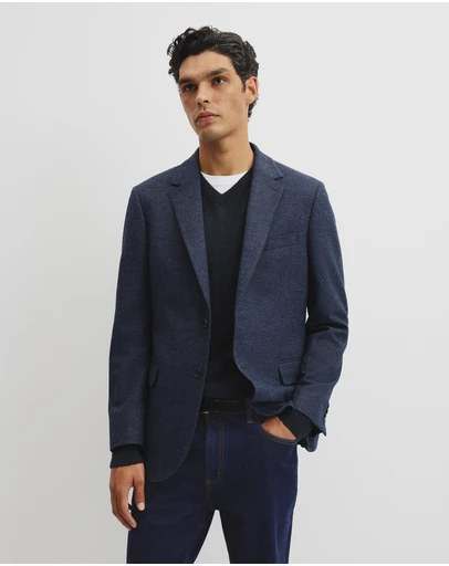 Country Road - Regular Fit Wool Blend Texture Jacket