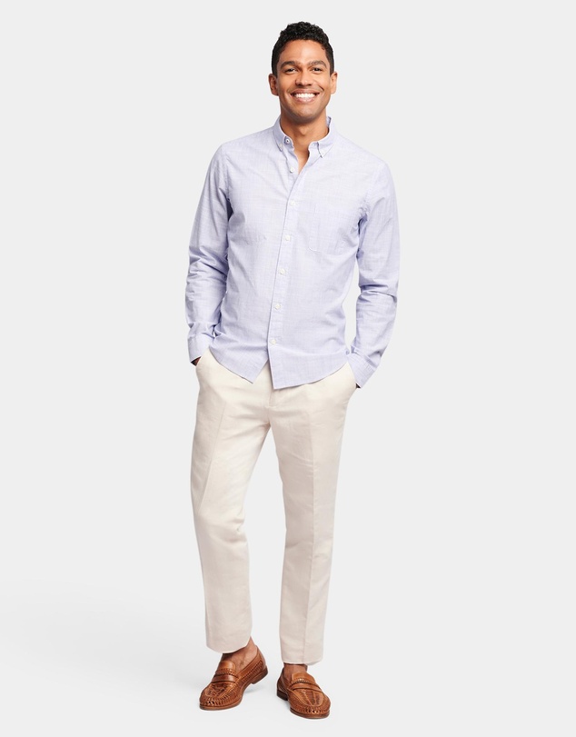 Brooksfield - TEXTURED LONG SLEEVE CASUAL SHIRT