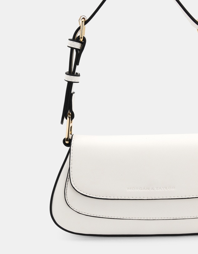 Morgan & Taylor - Hailey Shoulder Bag in White