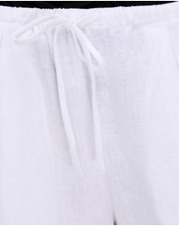 Minima Esenciales - Saffi Mid Rise Wide Leg Linen Pants