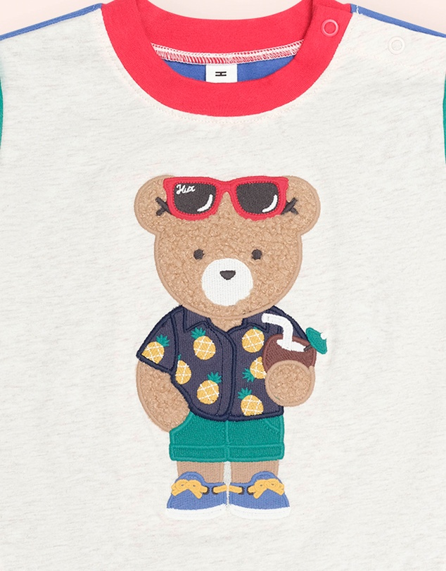 Huxbaby - Tropical Hux Spliced Tee - Babies-Kids