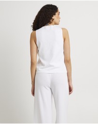 Subtitled - Libby Tie Front Knit Top