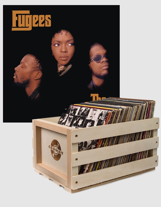 Sony Music - Crosley Record Storage Crate Fugees The Score Vinyl Album Bundle