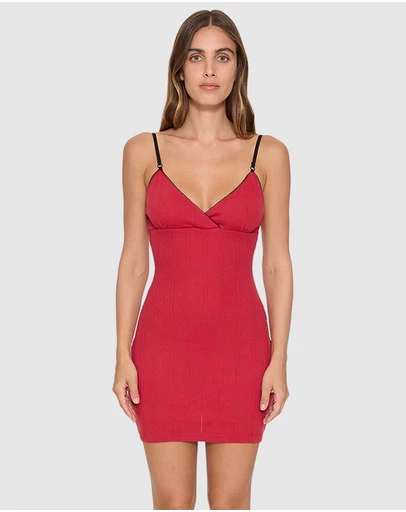 Thrills - Violet Pointelle Dress